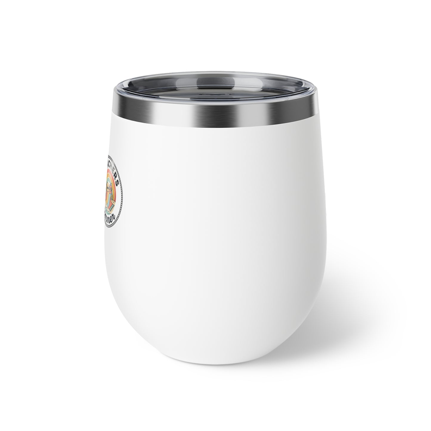 Matte Black Insulated Wine Tumbler 12oz | Copper Vacuum Double Wall Cup