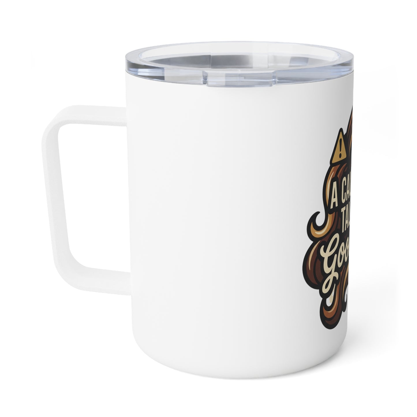Insulated Coffee Mug – “A Cautionary Tale With Good Hair” Travel Tumbler