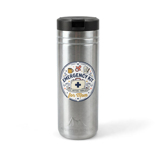 Emergency Kit for Mom Tumbler | 24oz Stainless Straw Tumbler