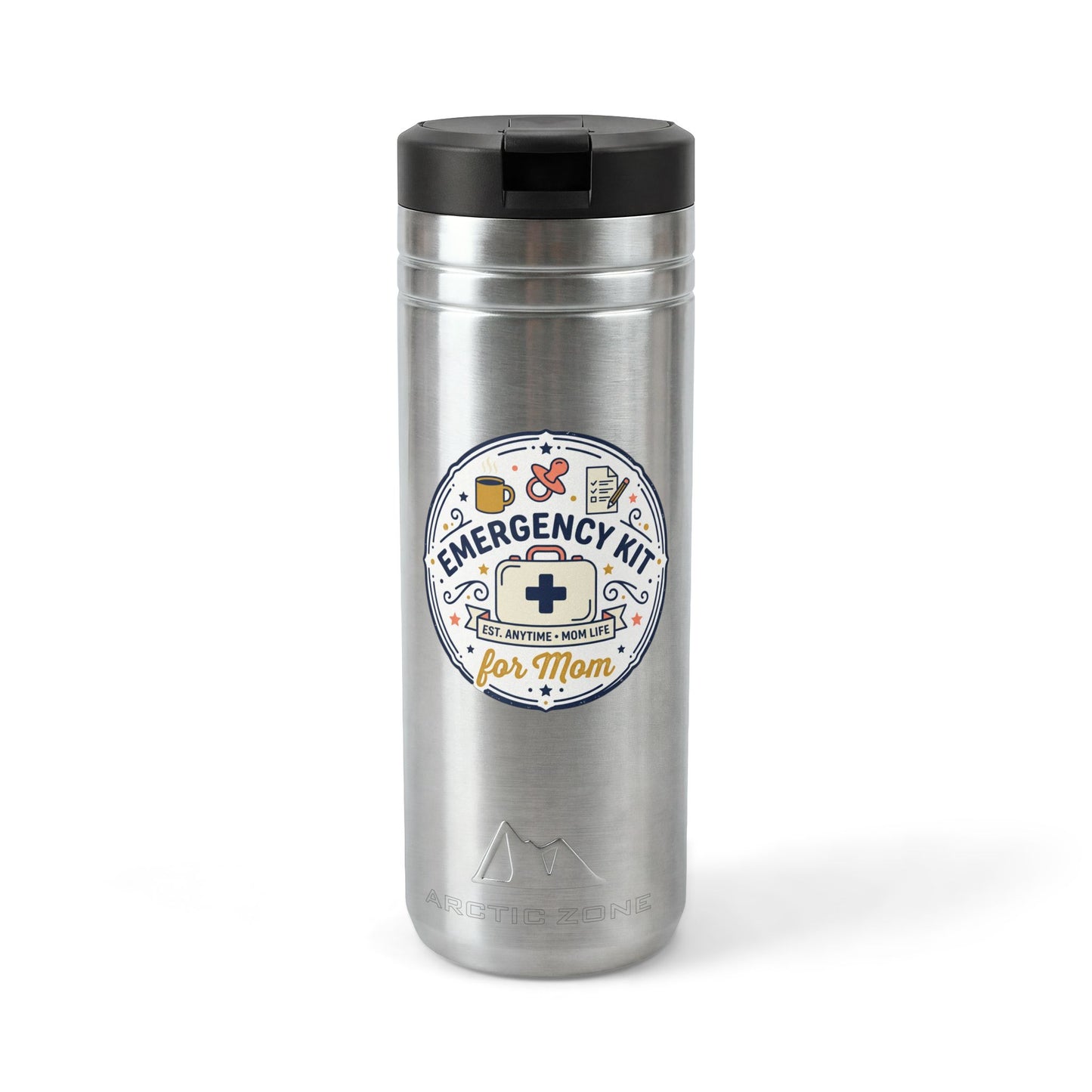 Emergency Kit for Mom Tumbler | 24oz Stainless Straw Tumbler
