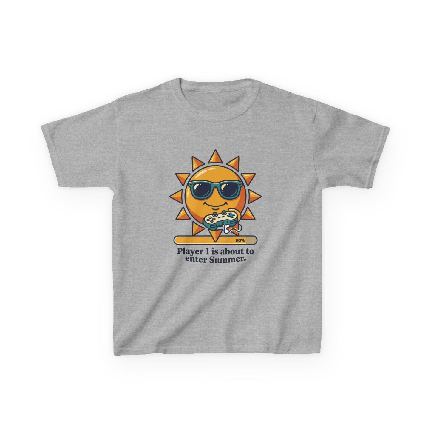 Player 1 is about to enter Summer Kids Tee | Cool Sun Character with Sunglasses