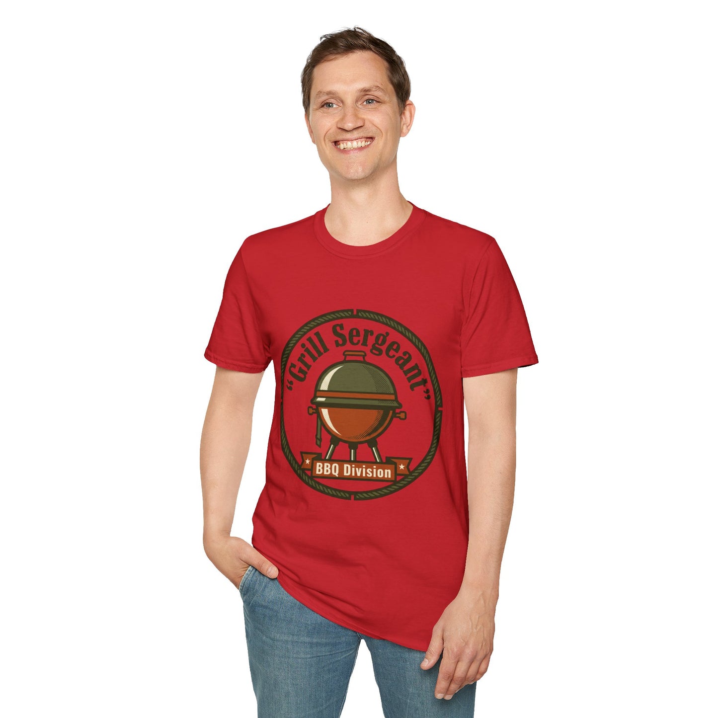 Grill Sergeant BBQ Division T-Shirt — Funny BBQ Grill master Tee