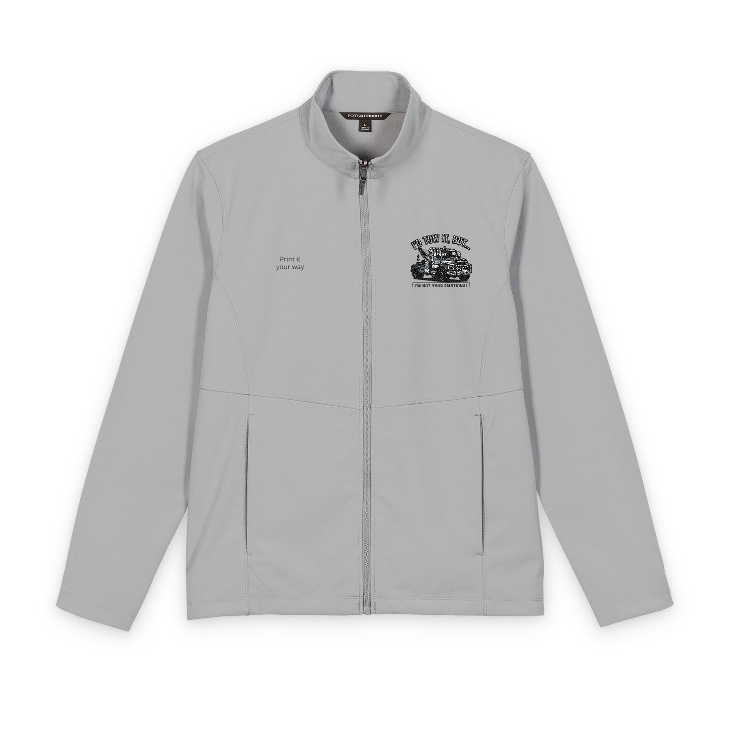 Fast Shipping 3-5 business days in the US. Men's Soft Shell Jacket — Camouflage Paw Print Chest Logo