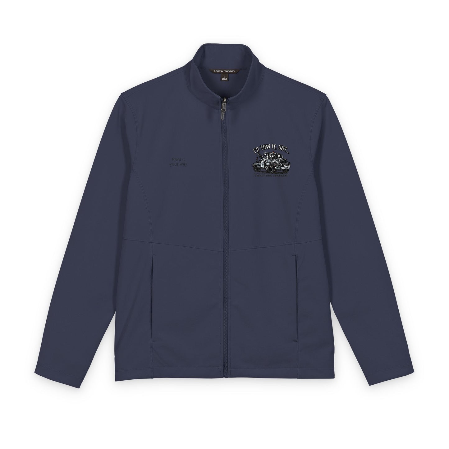 Fast Shipping 3-5 business days in the US. Men's Soft Shell Jacket — Camouflage Paw Print Chest Logo