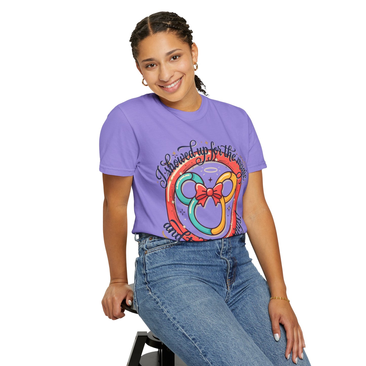 Family Vacation Mouse Ears T-Shirt — ’I showed up for the magic and to close my rings’ Graphic Tee