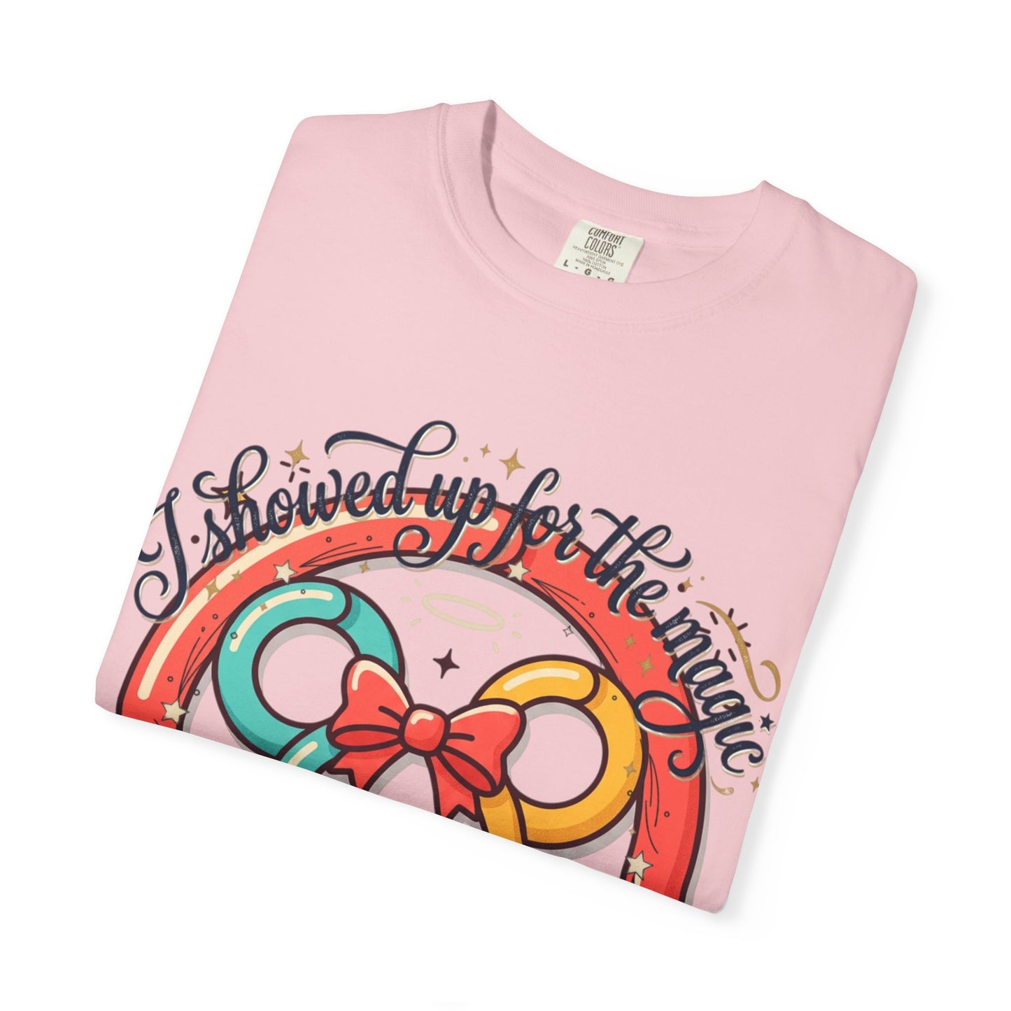 Family Vacation Mouse Ears T-Shirt — ’I showed up for the magic and to close my rings’ Graphic Tee