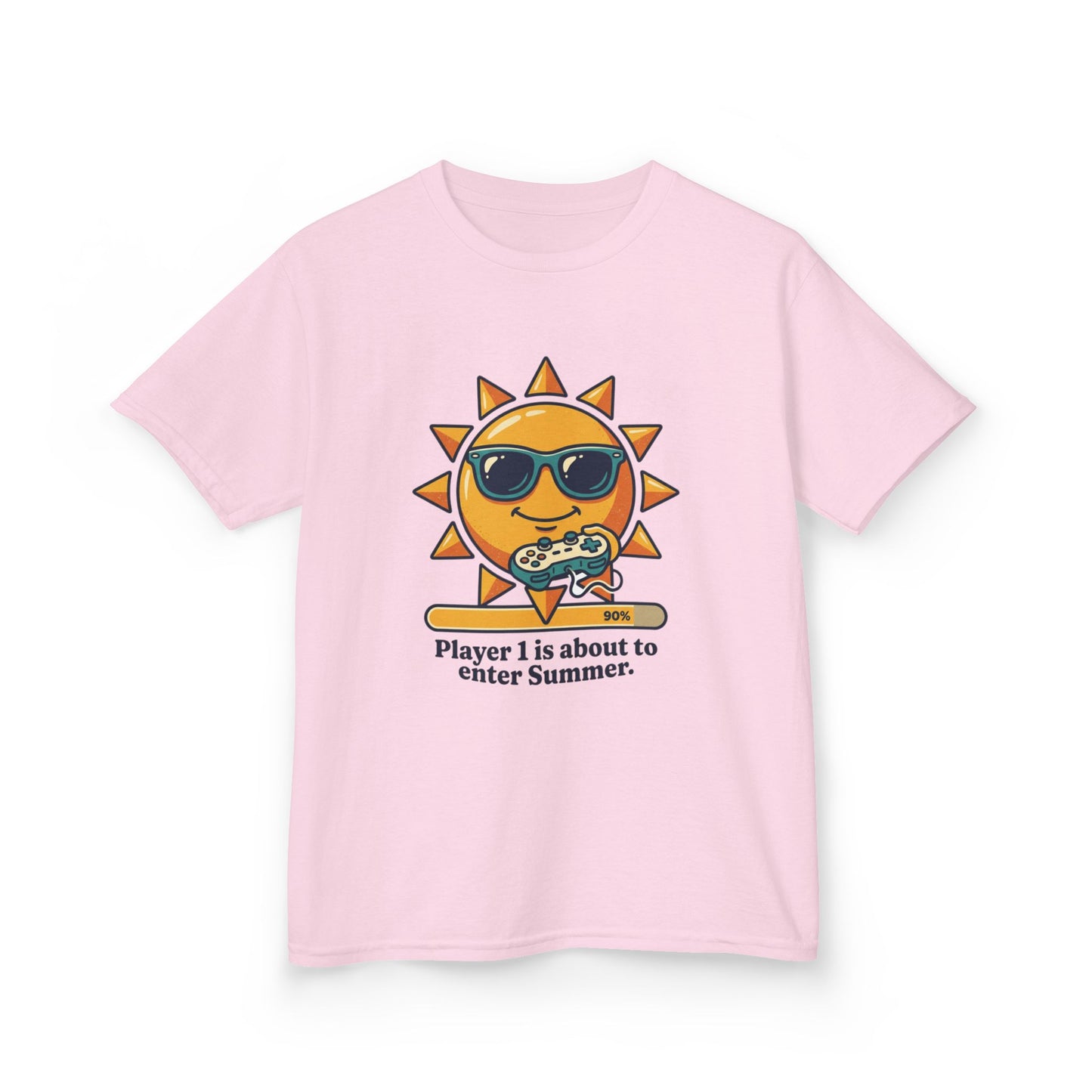 Player 1 is about to enter Summer Kids Tee | Cool Sun Character with Sunglasses