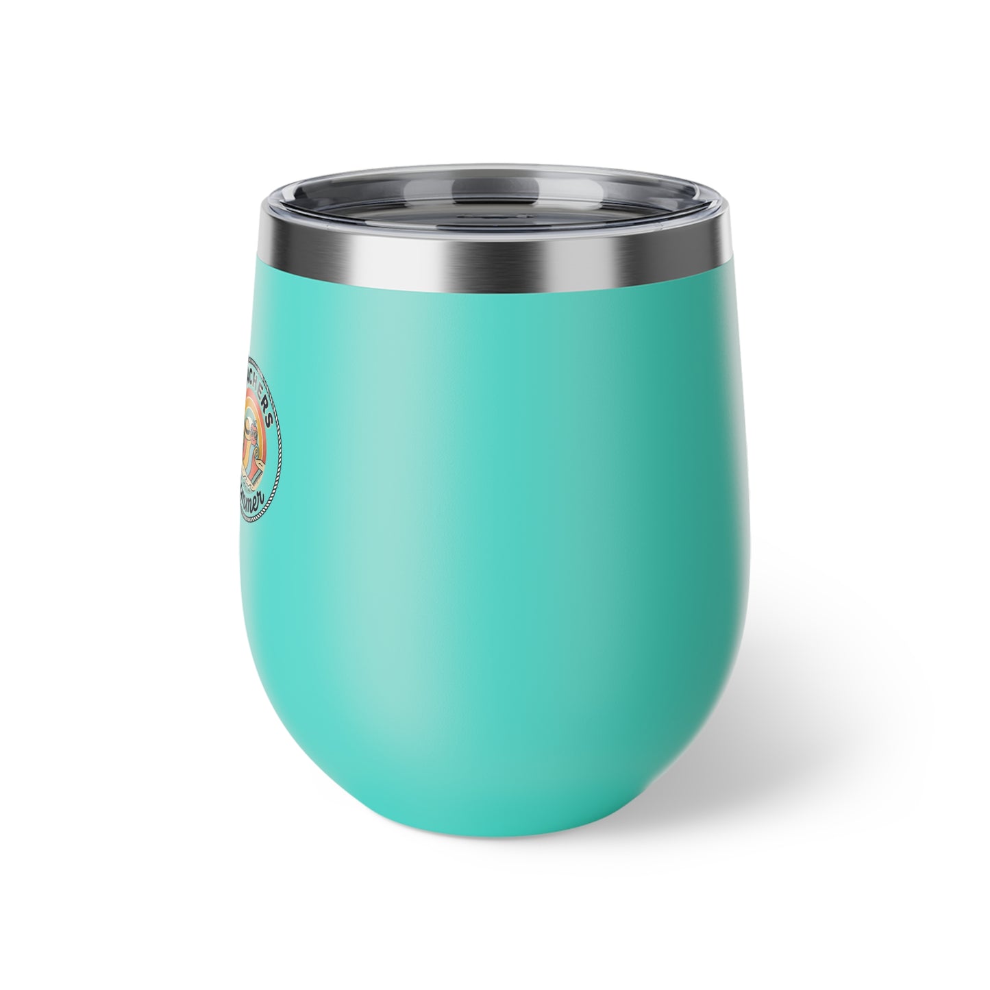 Matte Black Insulated Wine Tumbler 12oz | Copper Vacuum Double Wall Cup