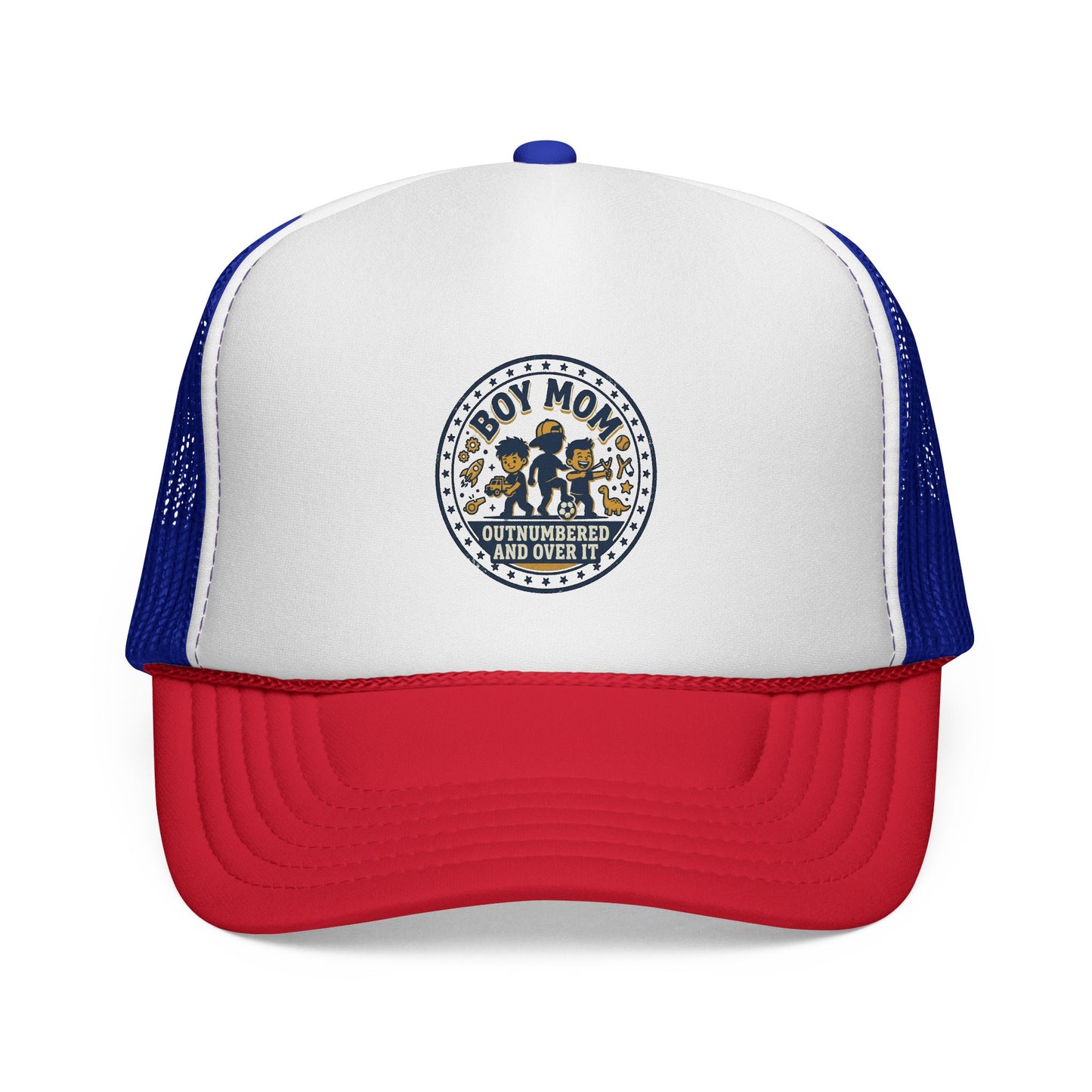 Boy Mom patch design Trucker Cap | Mom of Boys, Cute Boy Silhouettes