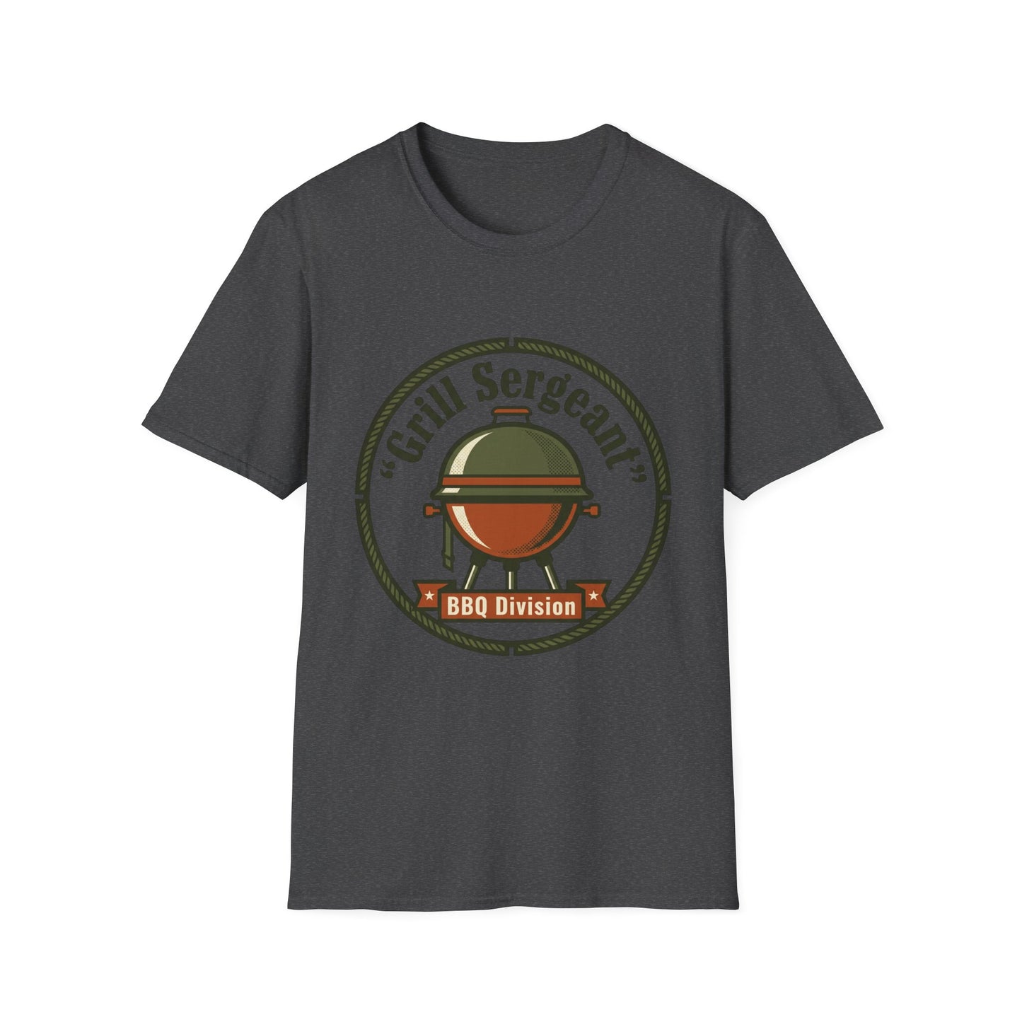 Grill Sergeant BBQ Division T-Shirt — Funny BBQ Grill master Tee