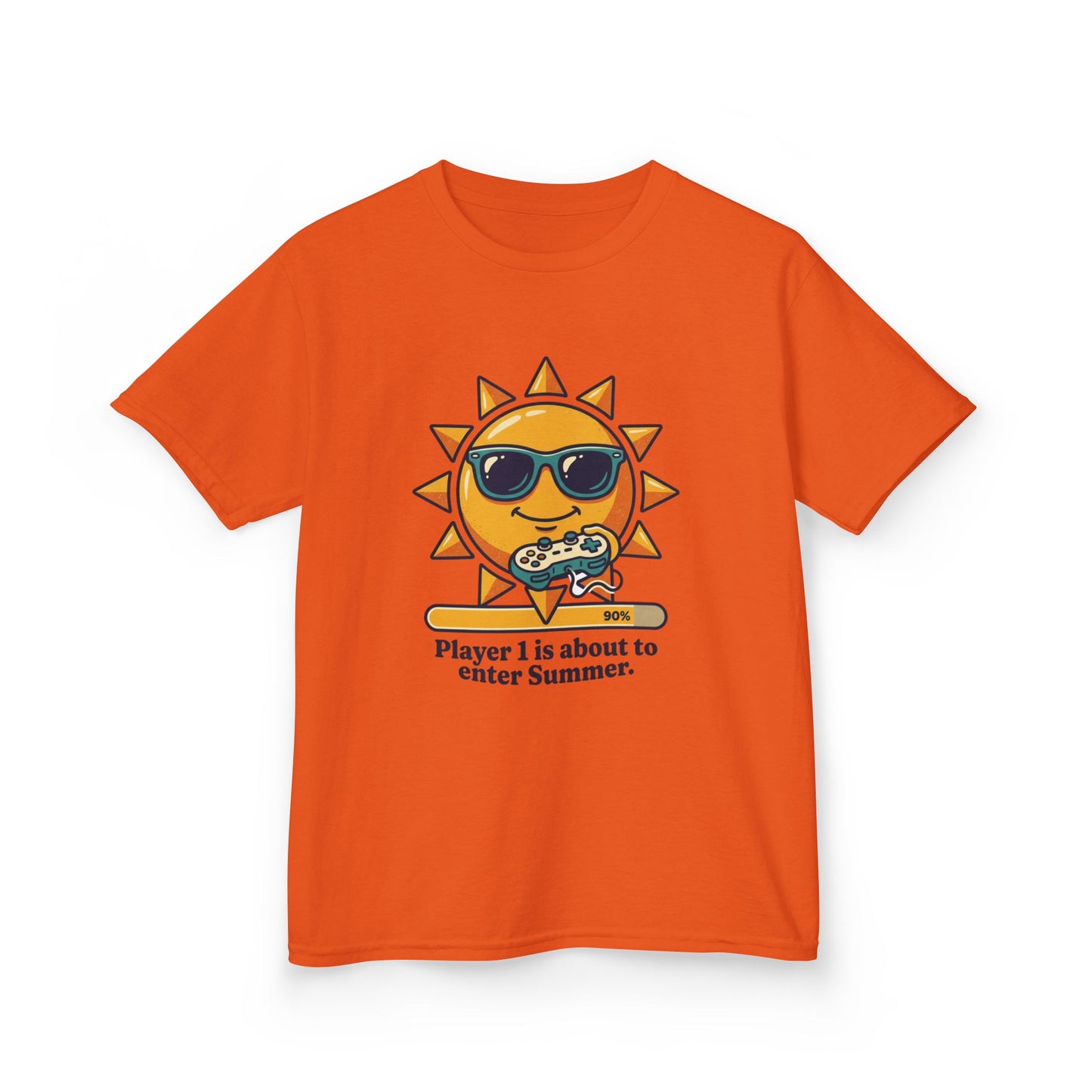 Player 1 is about to enter Summer Kids Tee | Cool Sun Character with Sunglasses