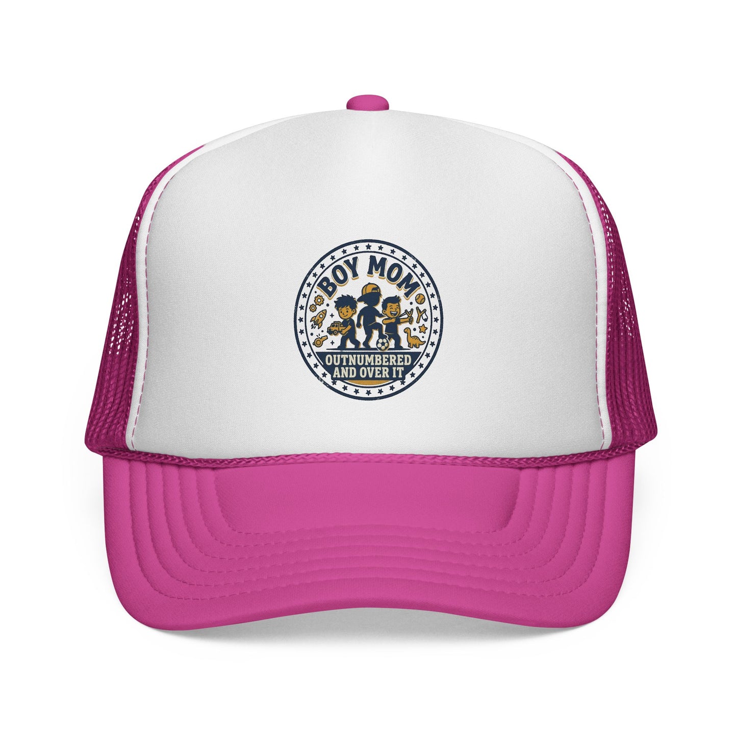 Boy Mom patch design Trucker Cap | Mom of Boys, Cute Boy Silhouettes