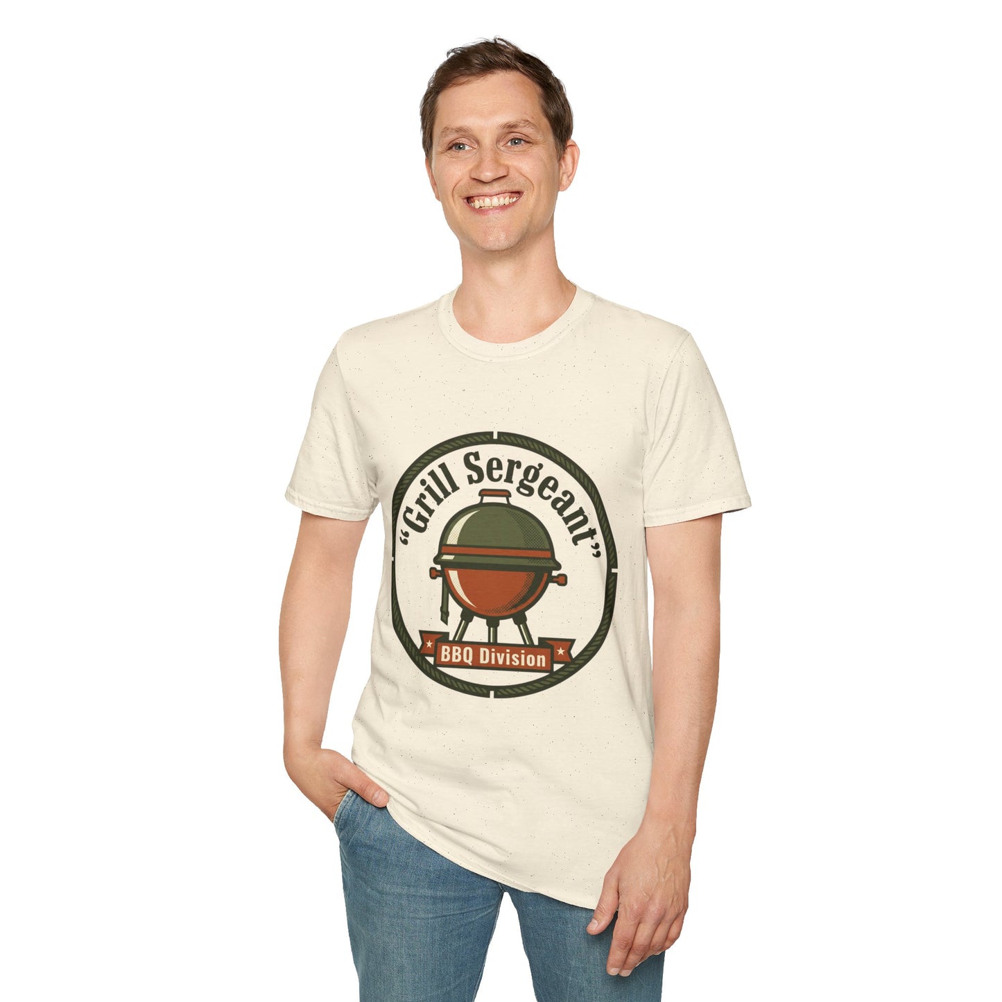 Grill Sergeant BBQ Division T-Shirt — Funny BBQ Grill master Tee