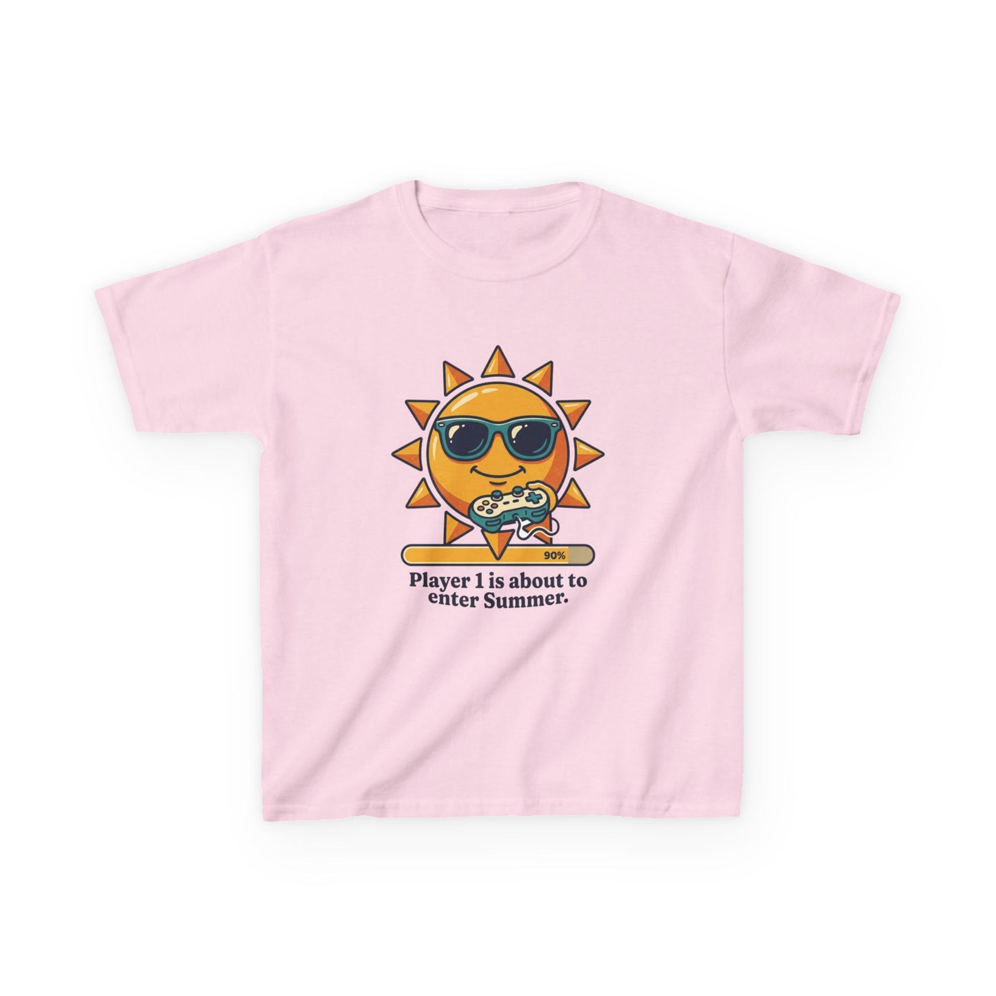 Player 1 is about to enter Summer Kids Tee | Cool Sun Character with Sunglasses
