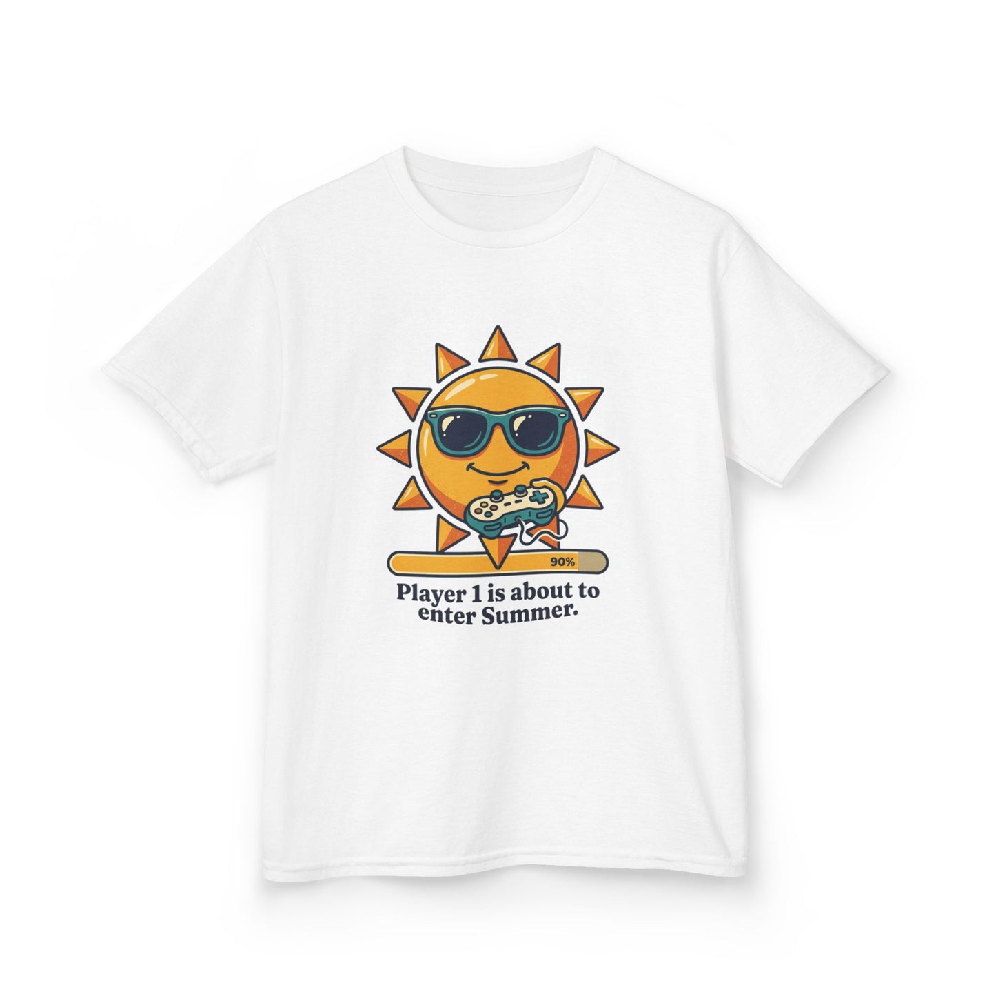 Player 1 is about to enter Summer Kids Tee | Cool Sun Character with Sunglasses