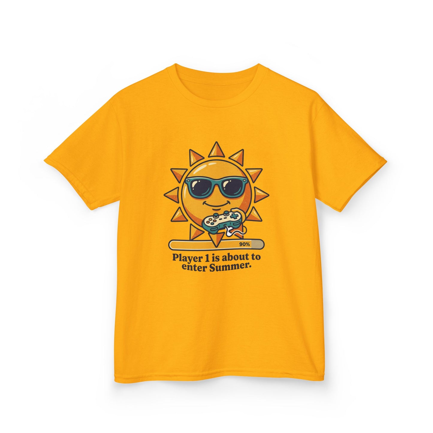 Player 1 is about to enter Summer Kids Tee | Cool Sun Character with Sunglasses