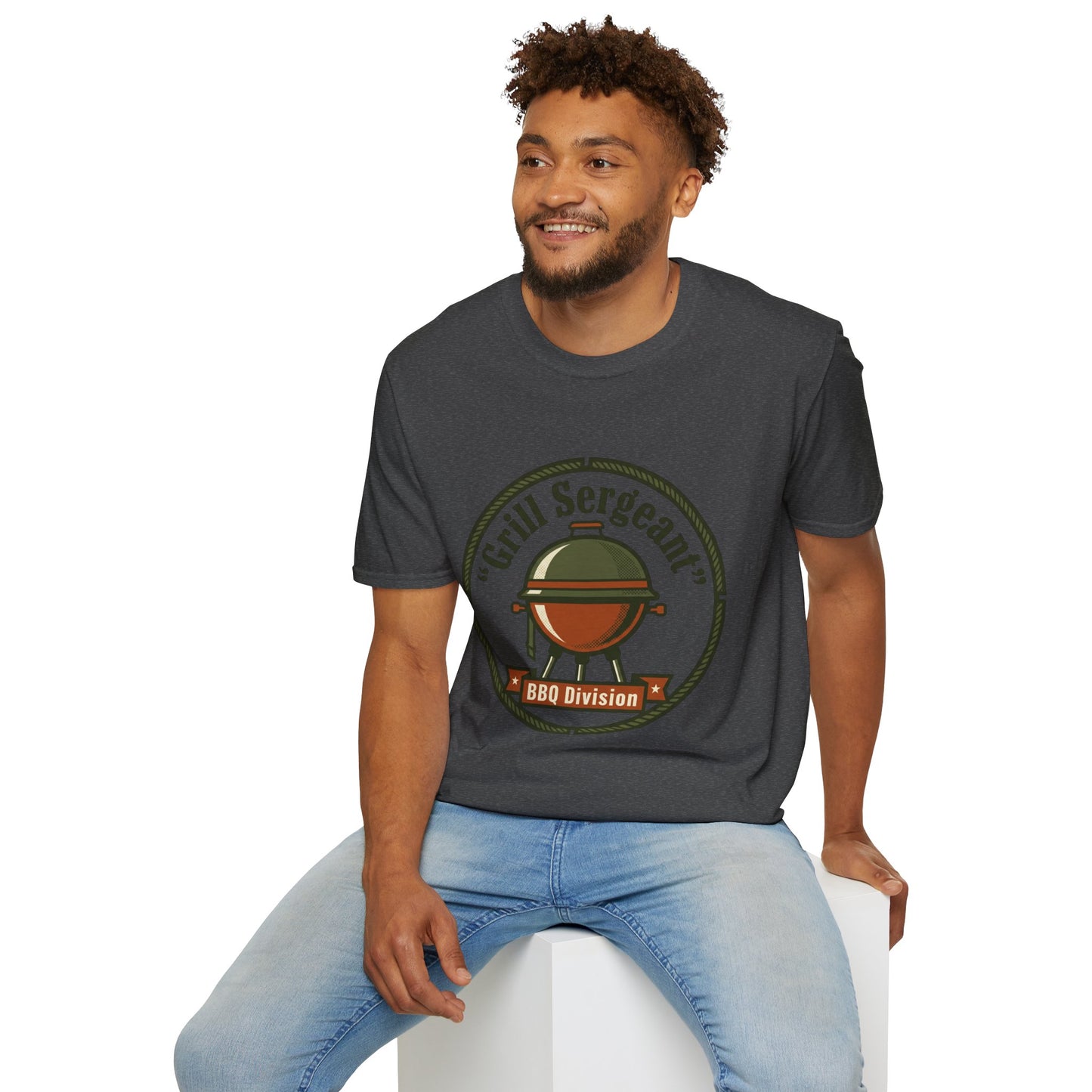 Grill Sergeant BBQ Division T-Shirt — Funny BBQ Grill master Tee
