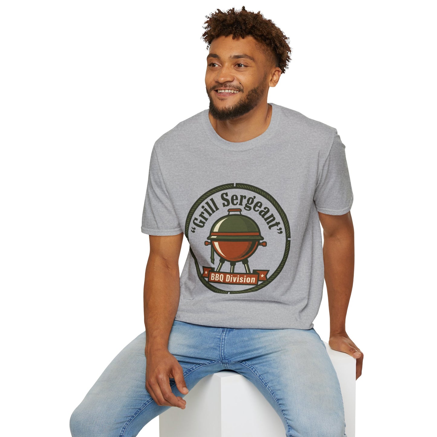 Grill Sergeant BBQ Division T-Shirt — Funny BBQ Grill master Tee