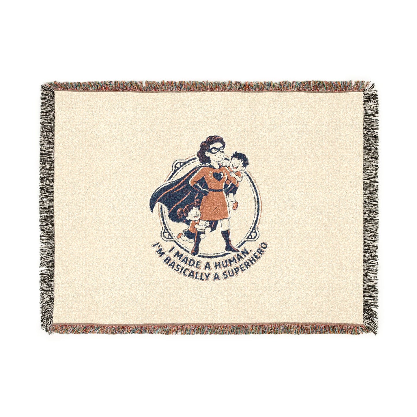 Medieval Knight Emblem Blanket | Woven Tapestry Throw, Heraldic Coat of Arms