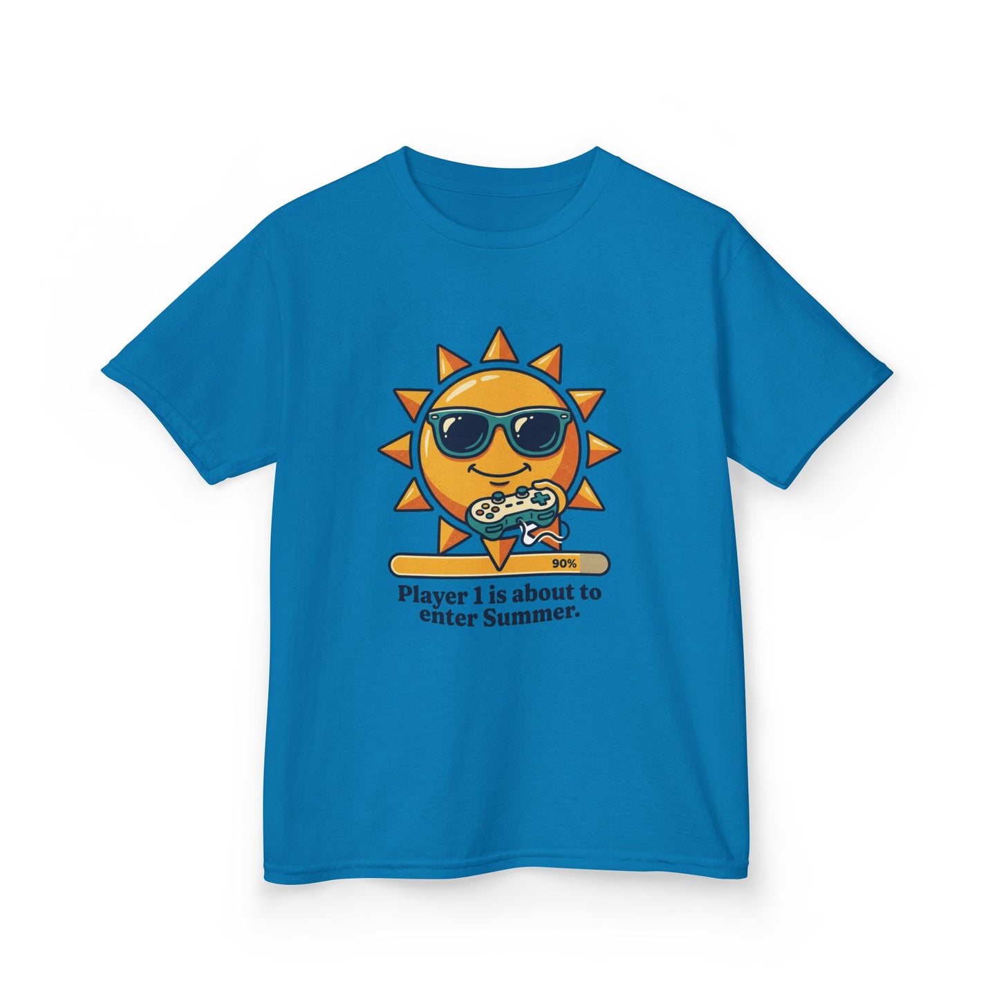 Player 1 is about to enter Summer Kids Tee | Cool Sun Character with Sunglasses