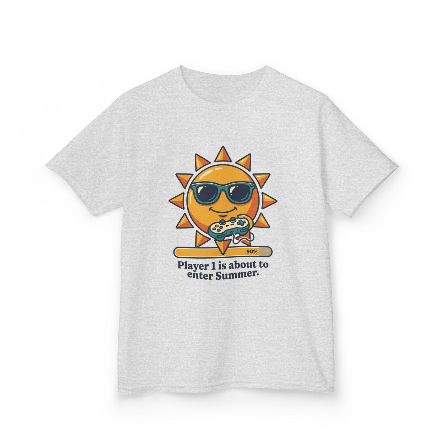 Player 1 is about to enter Summer Kids Tee | Cool Sun Character with Sunglasses