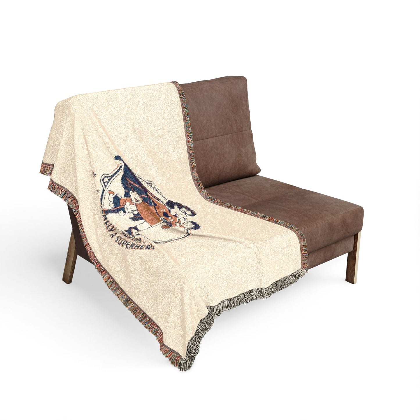 Medieval Knight Emblem Blanket | Woven Tapestry Throw, Heraldic Coat of Arms