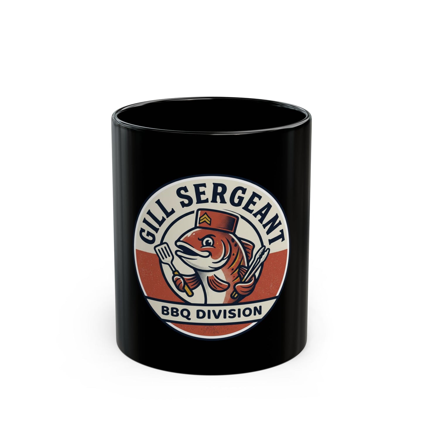 BBQ Gill Sergeant Mug — Funny Fishing & Barbecue Coffee Cup-Ships in 3-5 Business Days to the US