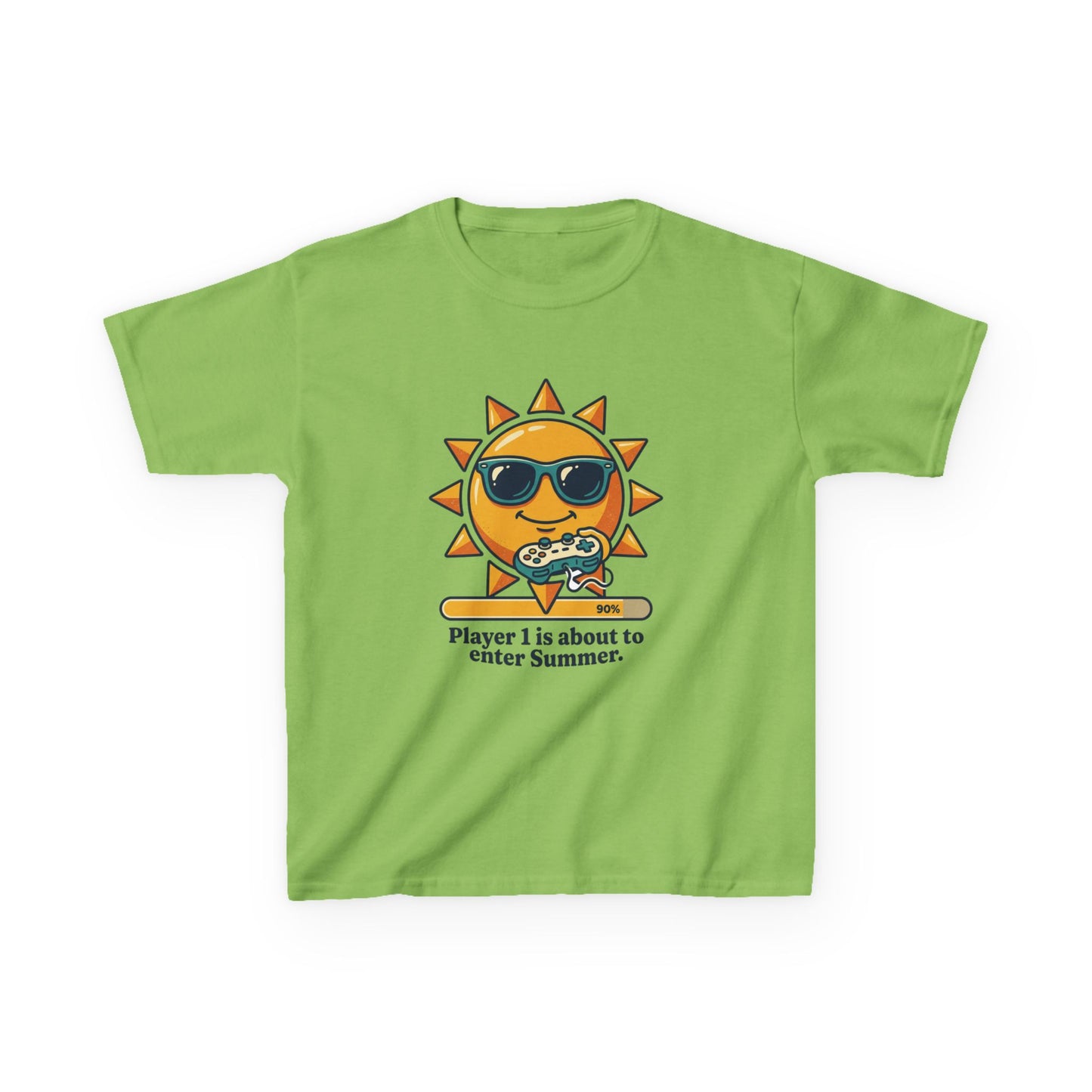 Player 1 is about to enter Summer Kids Tee | Cool Sun Character with Sunglasses