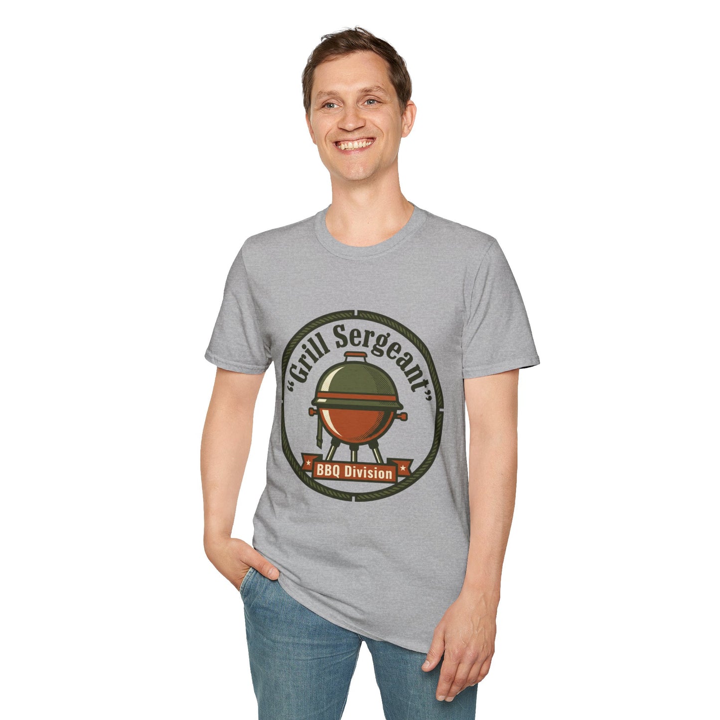 Grill Sergeant BBQ Division T-Shirt — Funny BBQ Grill master Tee