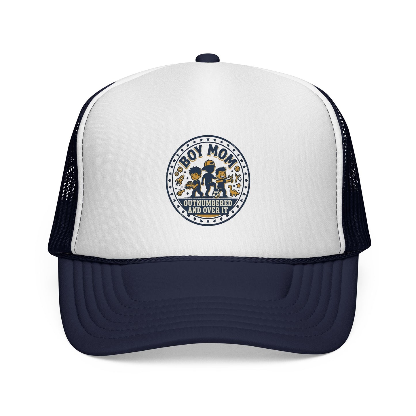 Boy Mom patch design Trucker Cap | Mom of Boys, Cute Boy Silhouettes