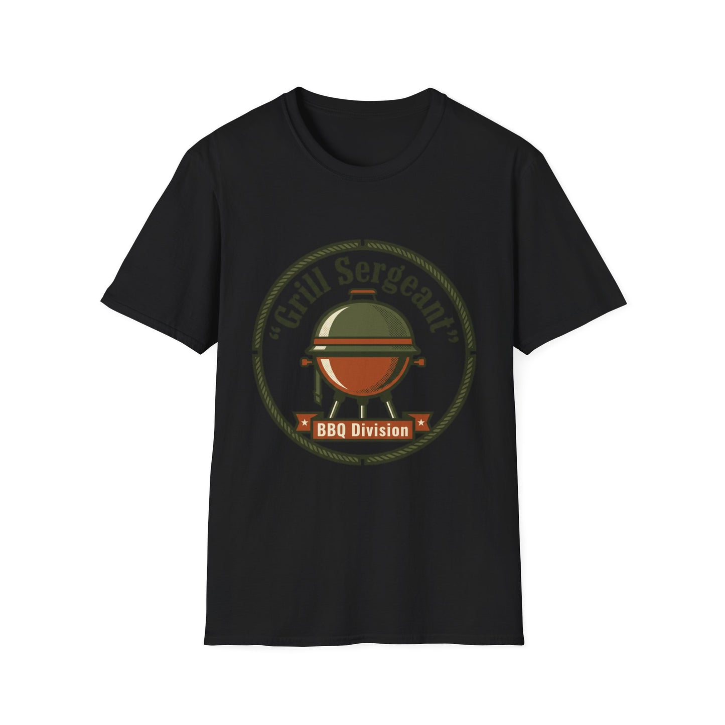 Grill Sergeant BBQ Division T-Shirt — Funny BBQ Grill master Tee
