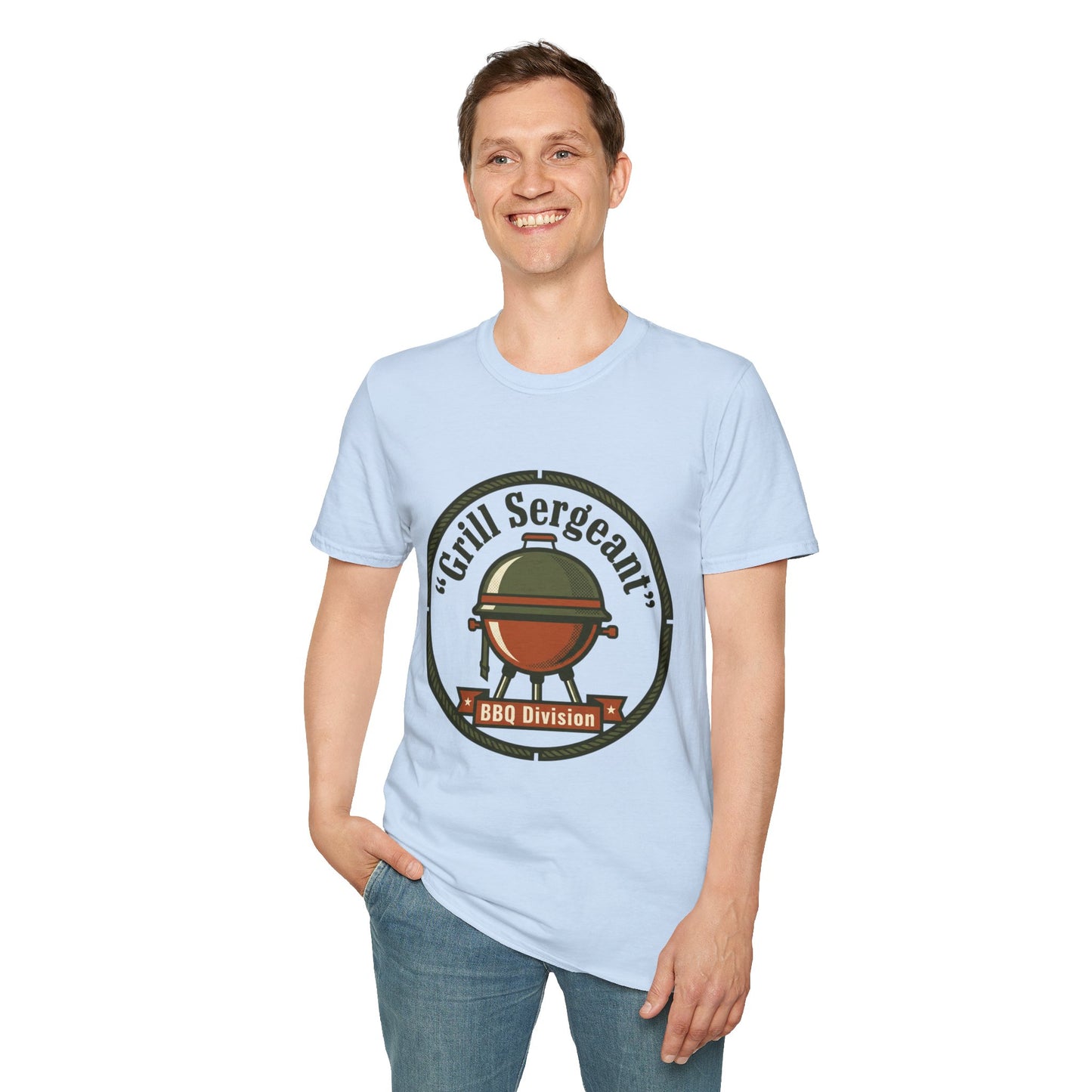 Grill Sergeant BBQ Division T-Shirt — Funny BBQ Grill master Tee