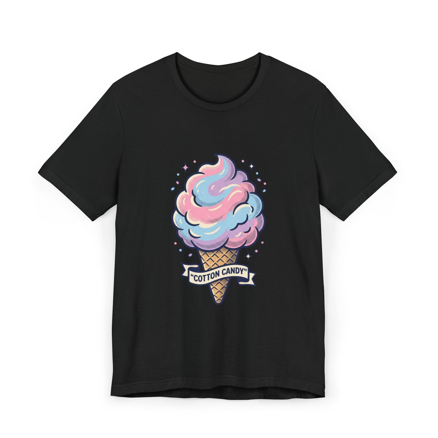 Cotton Candy Cone T-Shirt | Pastel Ice Cream Graphic