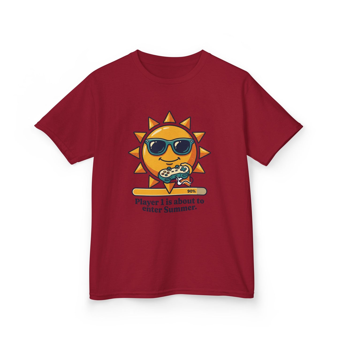 Player 1 is about to enter Summer Kids Tee | Cool Sun Character with Sunglasses
