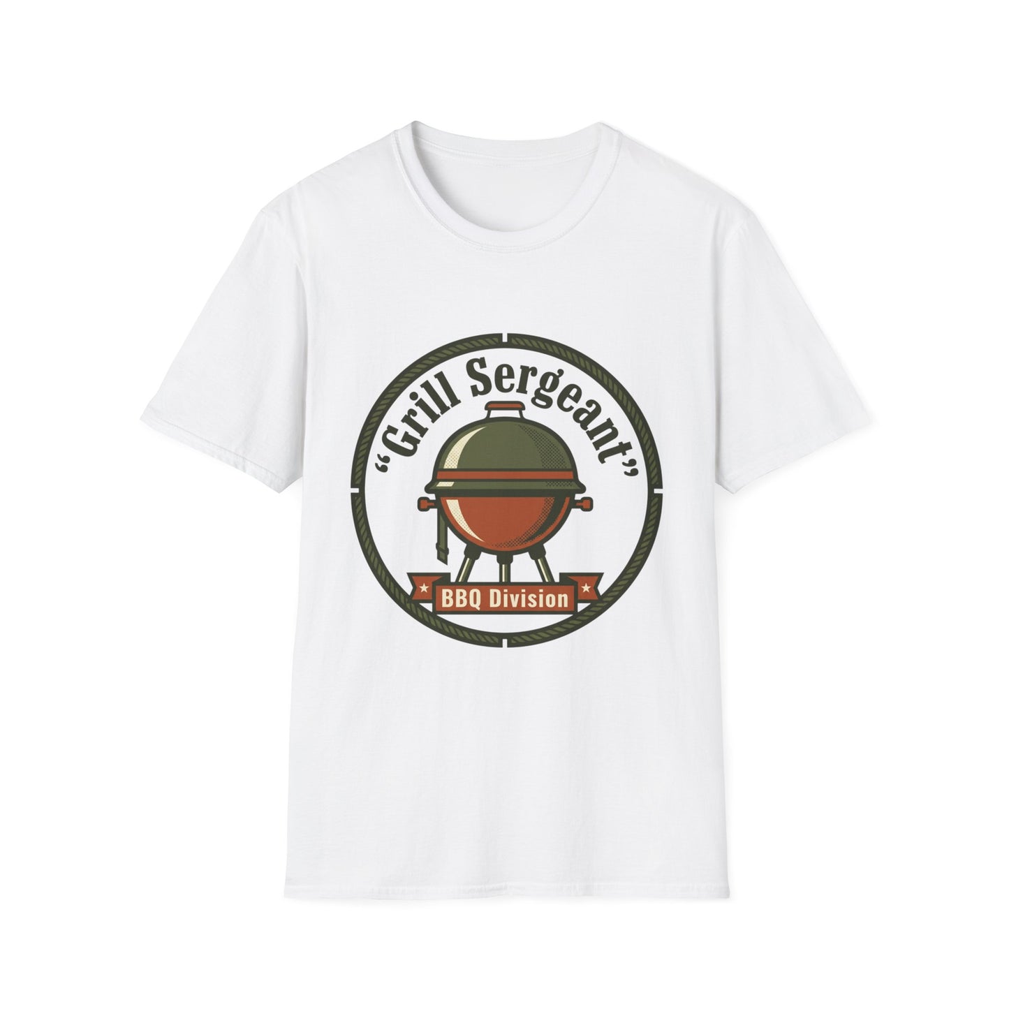 Grill Sergeant BBQ Division T-Shirt — Funny BBQ Grill master Tee