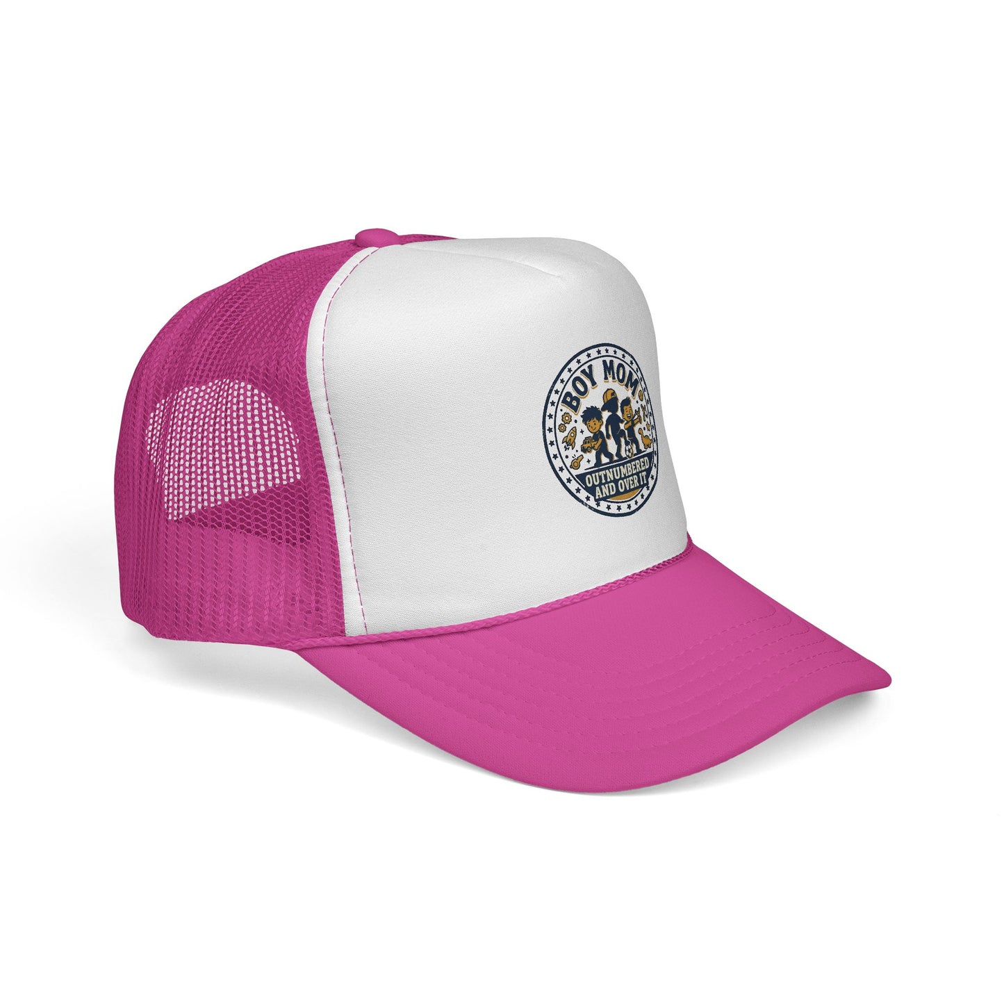 Boy Mom patch design Trucker Cap | Mom of Boys, Cute Boy Silhouettes