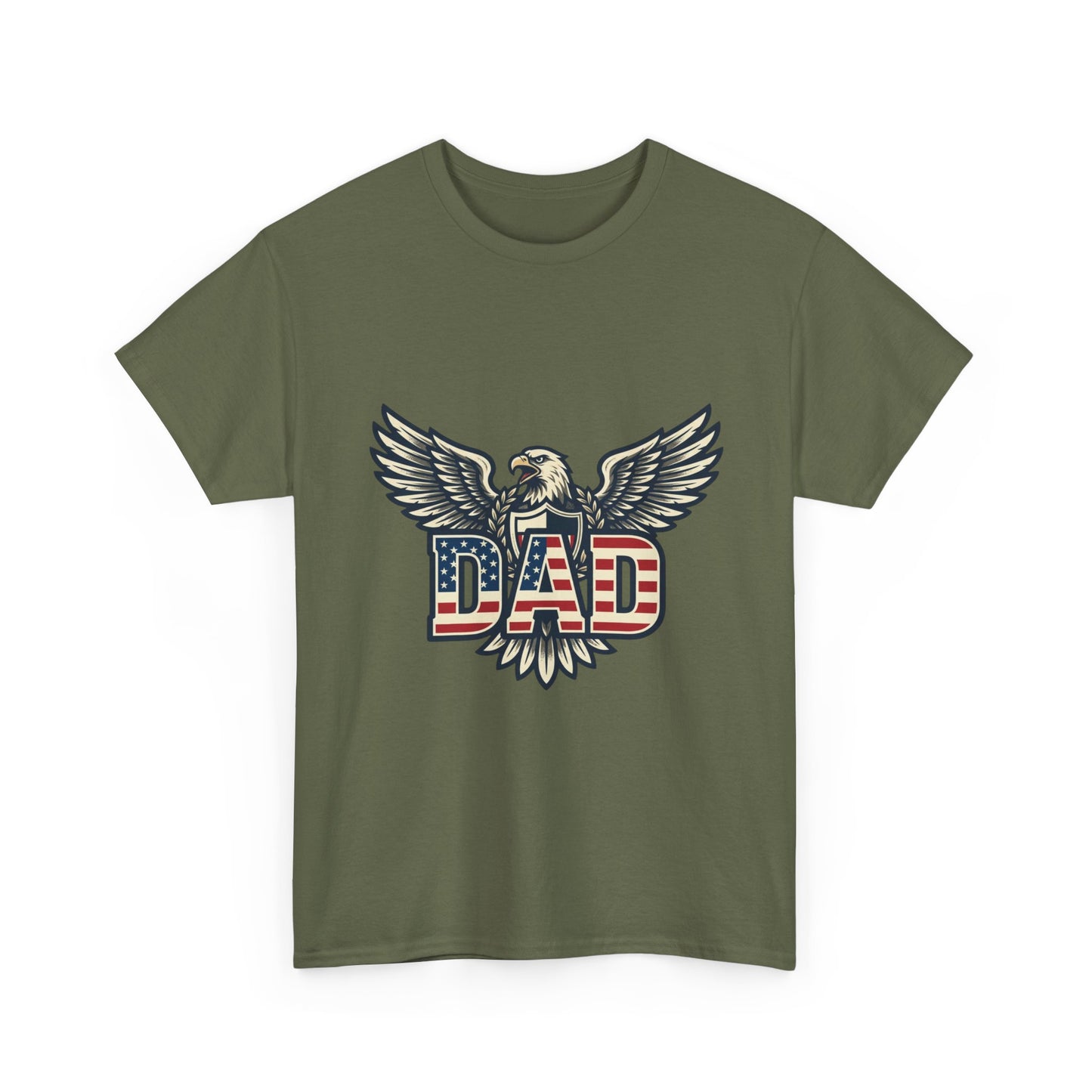 Patriotic Eagle DAD T-Shirt | American Flag Dad Tee