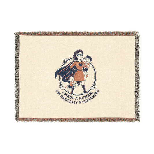 Medieval Knight Emblem Blanket | Woven Tapestry Throw, Heraldic Coat of Arms