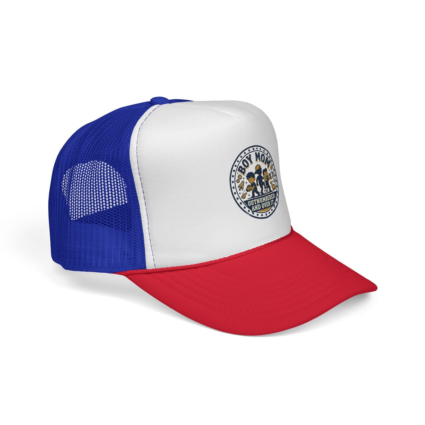 Boy Mom patch design Trucker Cap | Mom of Boys, Cute Boy Silhouettes