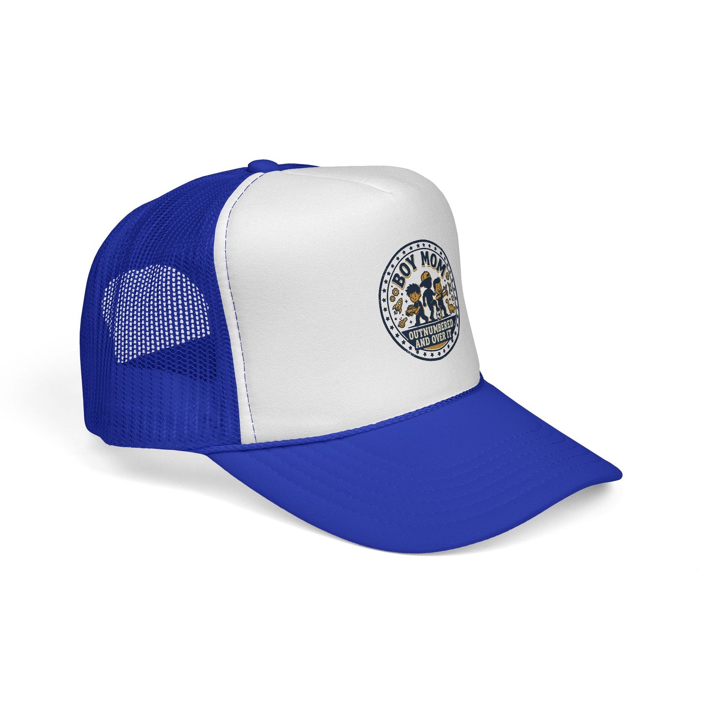 Boy Mom patch design Trucker Cap | Mom of Boys, Cute Boy Silhouettes