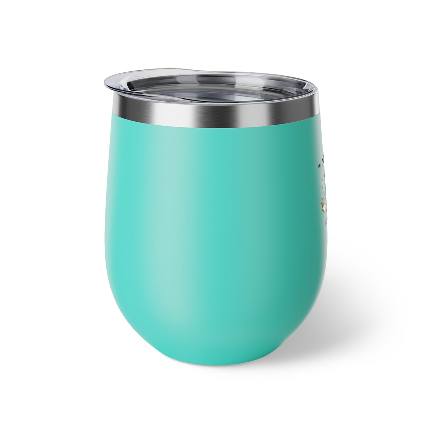 Relaxing Sloth with Coffee and Book 12oz Copper Vacuum Insulated Cup