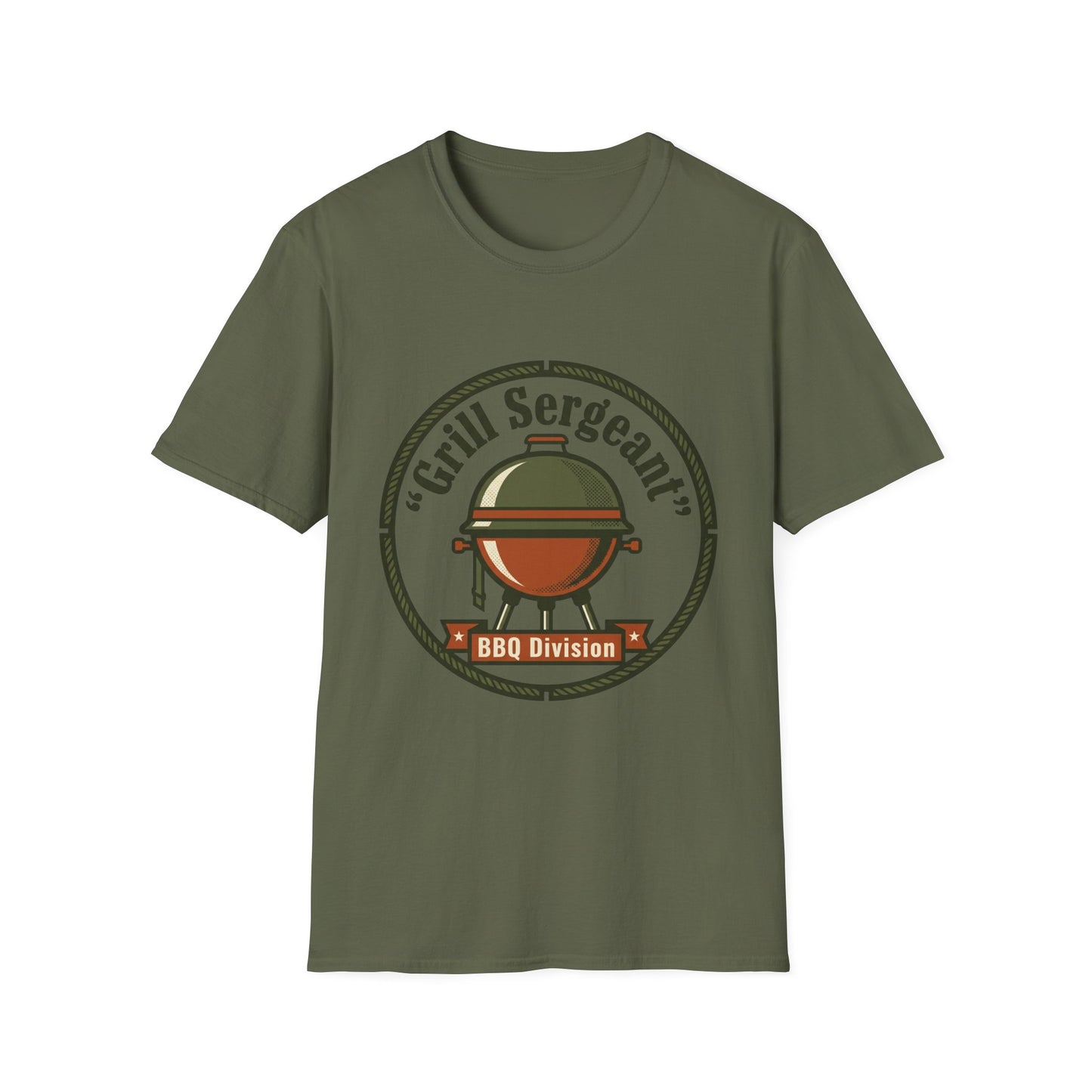 Grill Sergeant BBQ Division T-Shirt — Funny BBQ Grill master Tee