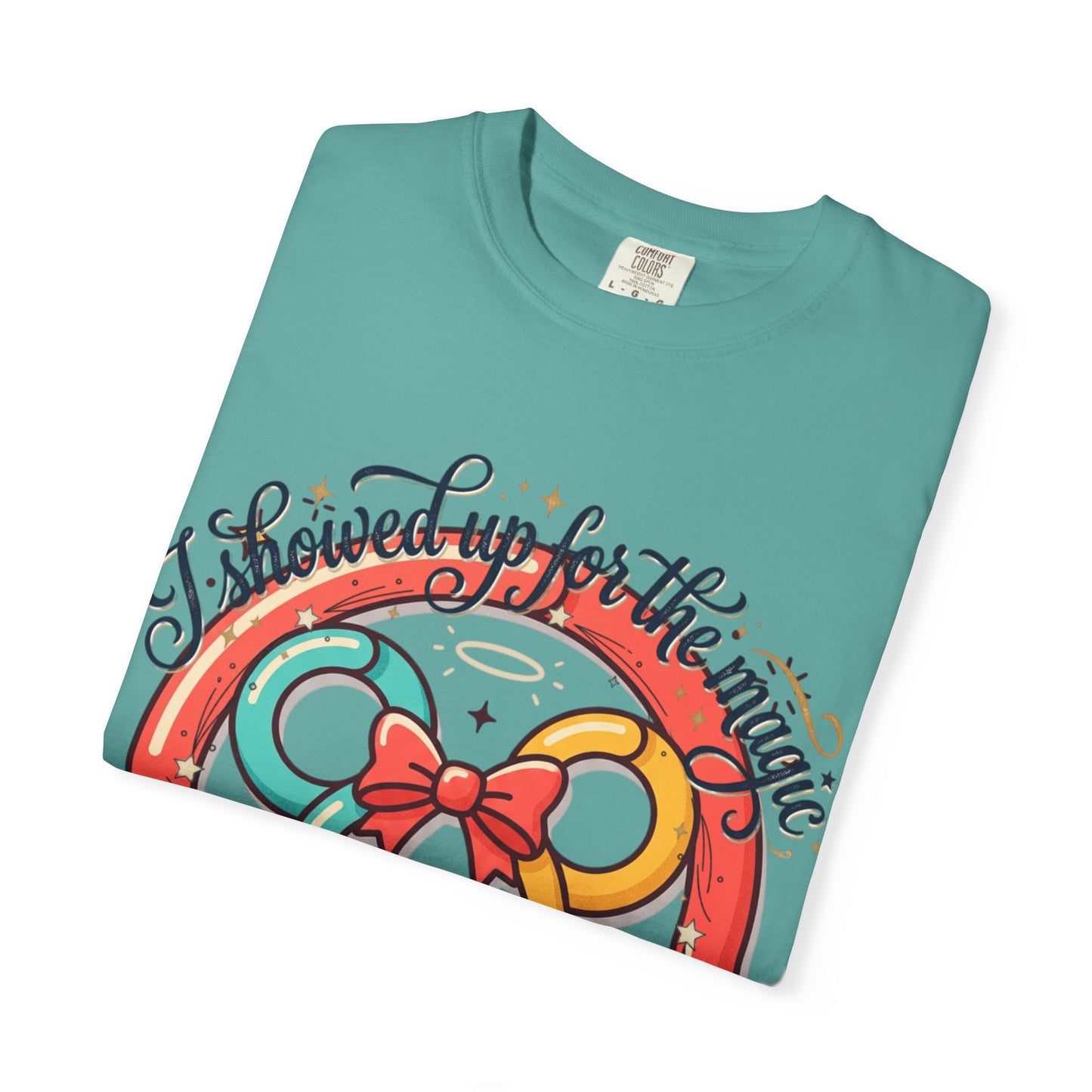 Family Vacation Mouse Ears T-Shirt — ’I showed up for the magic and to close my rings’ Graphic Tee