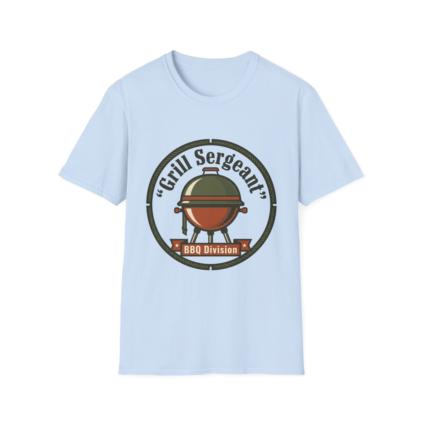 Grill Sergeant BBQ Division T-Shirt — Funny BBQ Grill master Tee