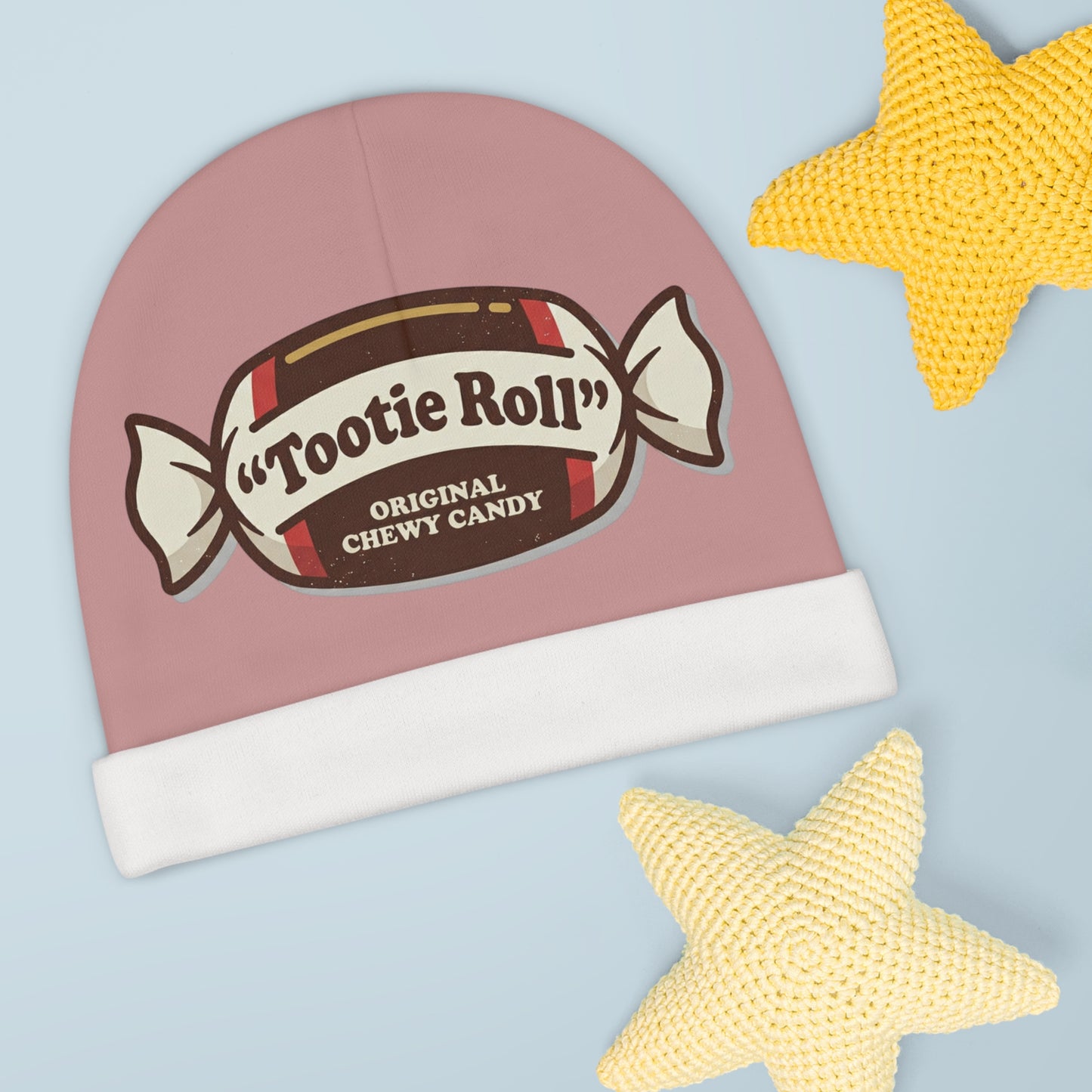 Fast Shipping 3-5 business days in the US. Tootie Roll Candy Logo Baby Beanie | Infant Hat