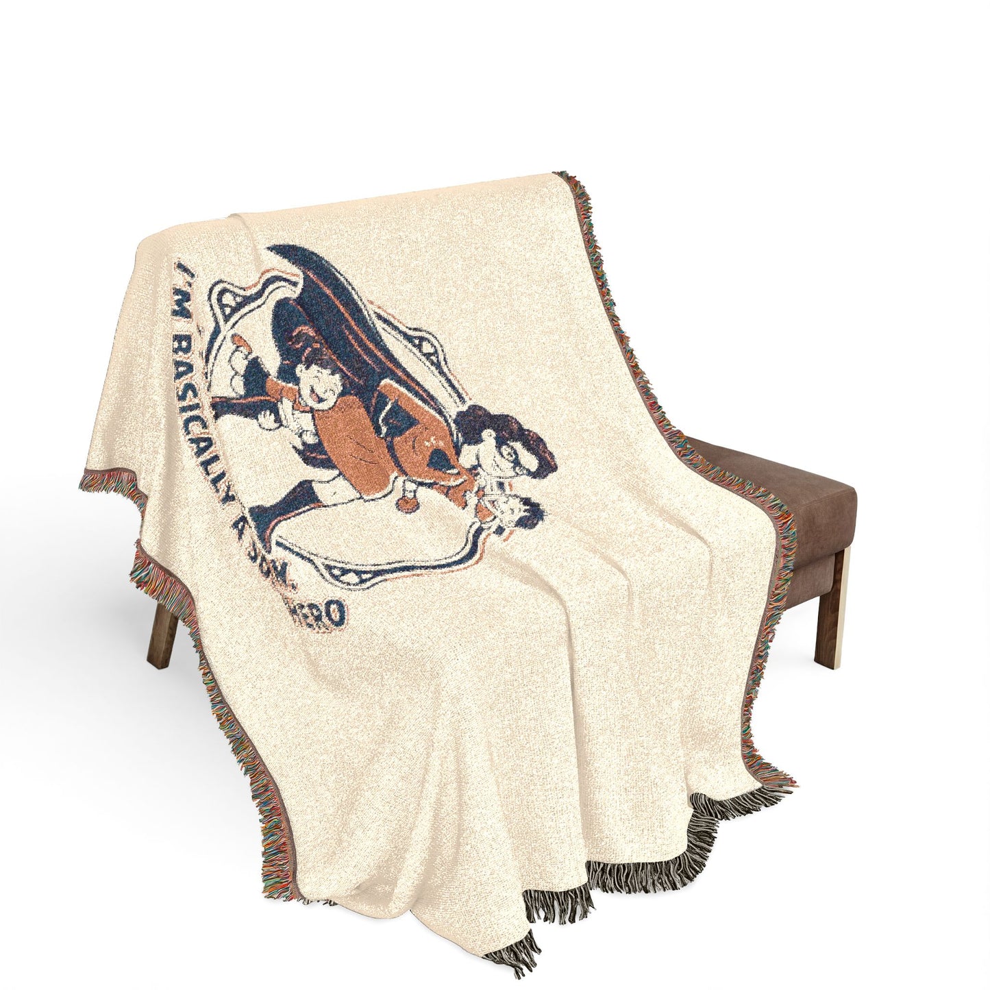 Medieval Knight Emblem Blanket | Woven Tapestry Throw, Heraldic Coat of Arms