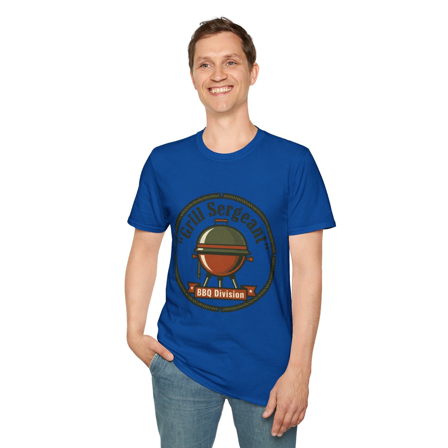 Grill Sergeant BBQ Division T-Shirt — Funny BBQ Grill master Tee