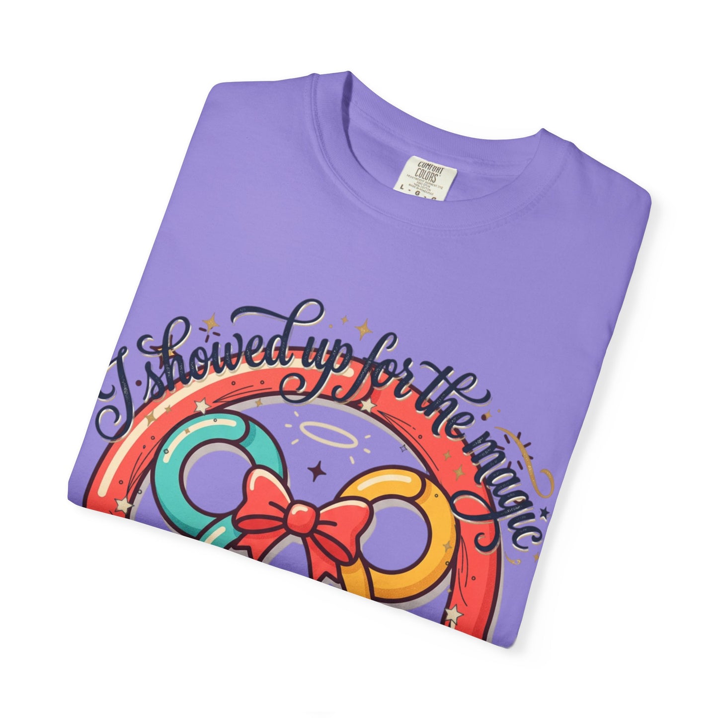 Family Vacation Mouse Ears T-Shirt — ’I showed up for the magic and to close my rings’ Graphic Tee