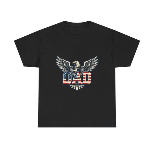 Patriotic Eagle DAD T-Shirt | American Flag Dad Tee