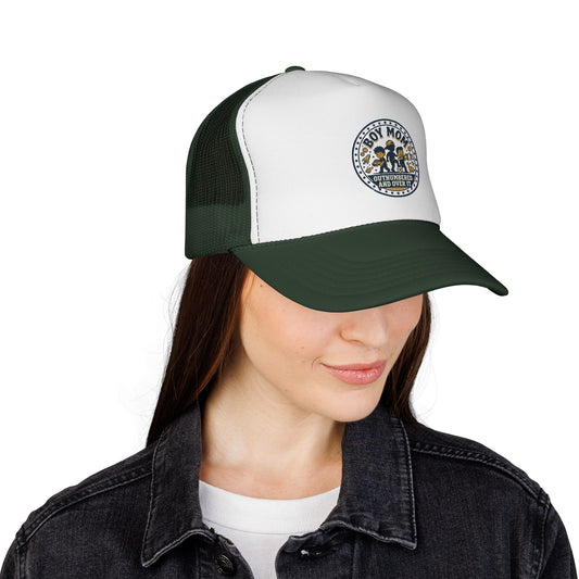 Boy Mom patch design Trucker Cap | Mom of Boys, Cute Boy Silhouettes
